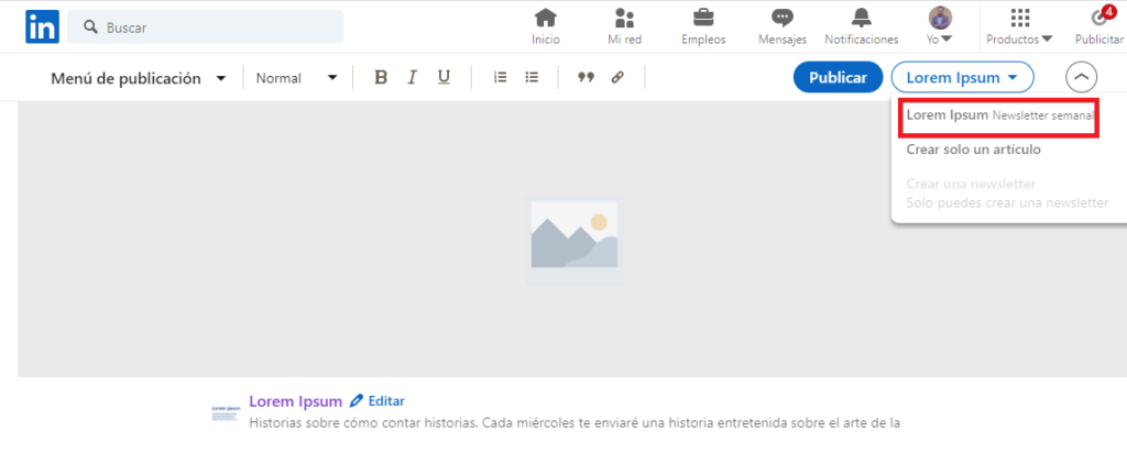 Editor lorem ipsum newsletter linkedin Editor lorem ipsum newsletter linkedin
